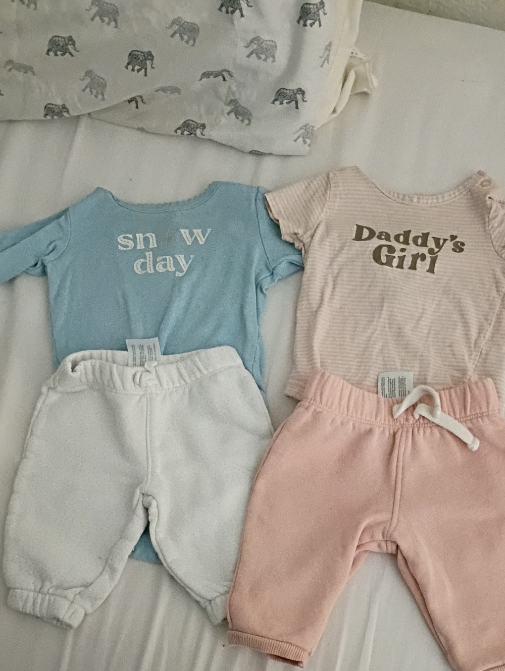 2 Sets Of Two-Piece Baby Clothes Bundle